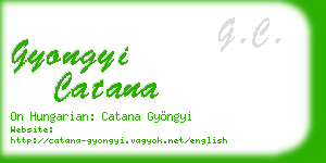 gyongyi catana business card